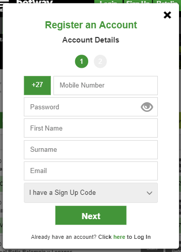 How to register Betway